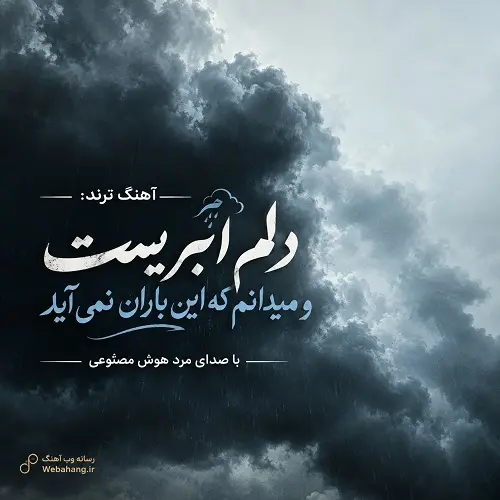 دانلود آهنگ دلم ابریست و میدانم که این باران نمی آید (صدای مرد) 